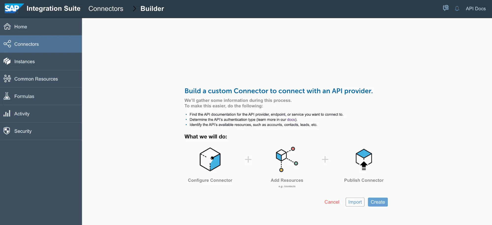 Connector Creation